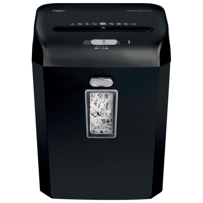 Rexel ProMax QS RES1123 Distruggi Documenti Manuale 12 Fogli Taglio a Strisce Sicurezza P-2 Capacita' 23 Litri