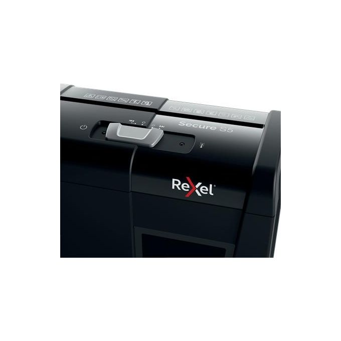 Rexel Secure S5 Distruggidocumenti Manuale Personal 5 Fogli Taglio a Strisce Sicurezza P-2 Capacita' 10 litri
