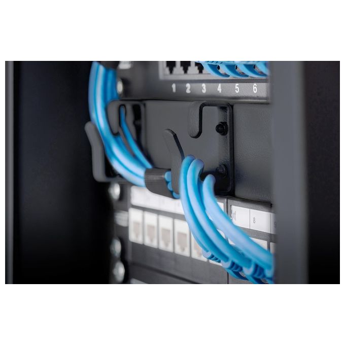 Digitus DN-10-09U-B Armadio Rack 10'' da Parete 9U in Acciaio Porta in Vetro con Serratura Carico Max 30 Kg colore Nero