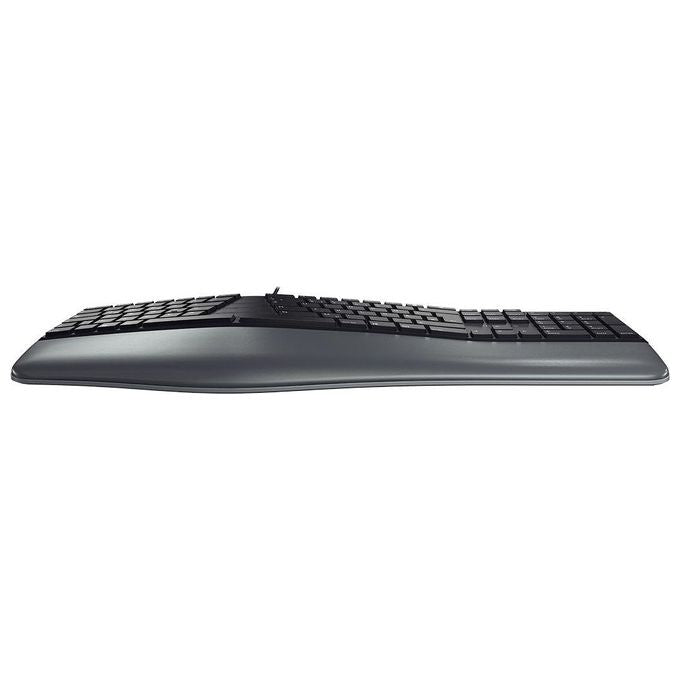 CHERRY JK-4500EU-2 KC 4500 ERGO Tastiera Ergonomica Cablata con Poggiapolsi Memory Foam e Tastierino Numerico colore Nero