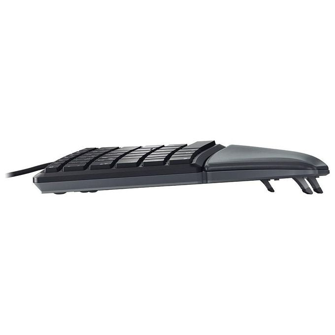 CHERRY JK-4500EU-2 KC 4500 ERGO Tastiera Ergonomica Cablata con Poggiapolsi Memory Foam e Tastierino Numerico colore Nero