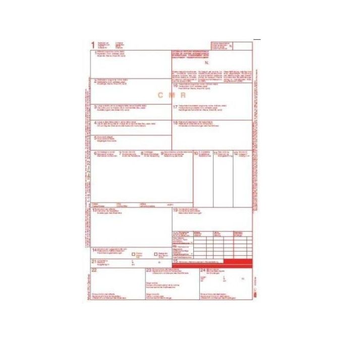 Edipro Confezione 50 Lettera di Vettura Int Modulo Crm