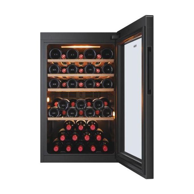 Haier HWS49GA Wine Bank 50 Series 5 Cantinetta Vino 49 Bottiglie Classe F 116 L Vetro Anti-UV LED 3D App hOn colore Nero