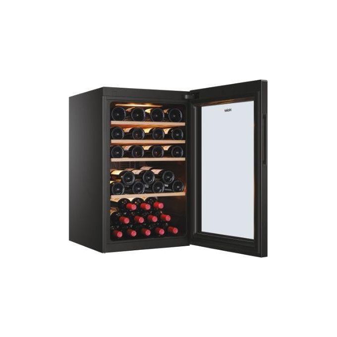 Haier HWS49GA Wine Bank 50 Series 5 Cantinetta Vino 49 Bottiglie Classe F 116 L Vetro Anti-UV LED 3D App hOn colore Nero