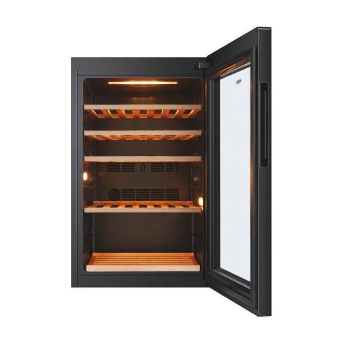 Haier HWS49GA Wine Bank 50 Series 5 Cantinetta Vino 49 Bottiglie Classe F 116 L Vetro Anti-UV LED 3D App hOn colore Nero