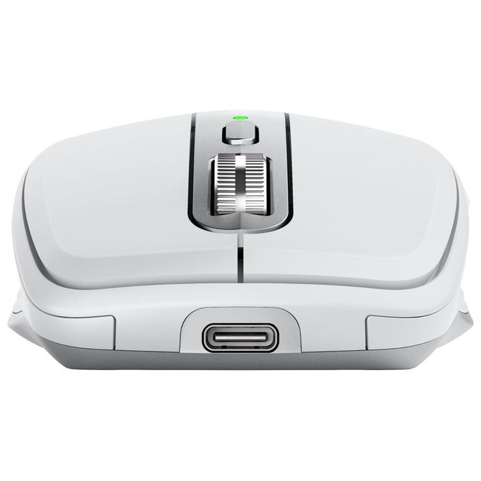 Logitech 910-006930 MX Anywhere 3S Mouse Wireless 8000 DPI Clic Silenzioso Supporto Multi-Dispositivo USB Type-C Ricaricabile Batteria Integrata colore Grigio