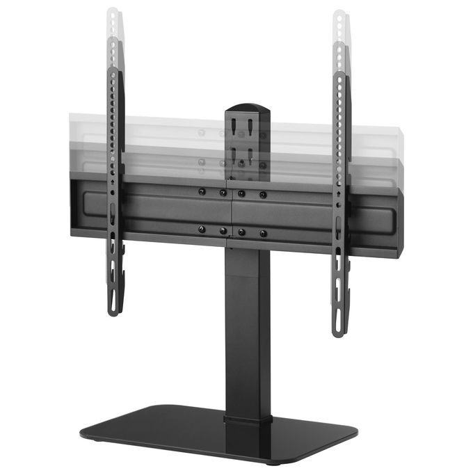 One For All 8716184076527 WM2670 Supporto TV da Tavolo Regolabile in Altezza 5 Posizioni Rotazione 70° VESA 100x100 a 600x400 Peso Massimo 40 Kg colore Nero