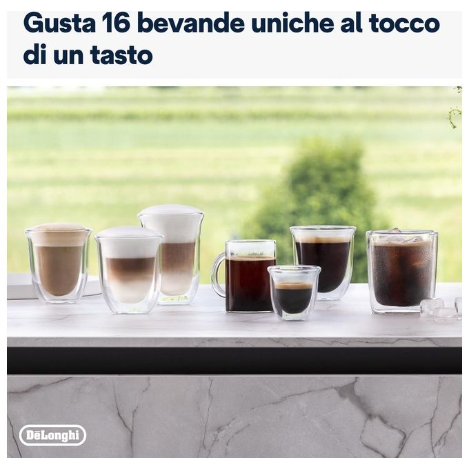 De'Longhi EXAM440.55.G Rivelia Macchina da caffe' Automatica 1,4 L 19 bar 1450 W Bean Switch LatteCrema Hot colore Grigio 16