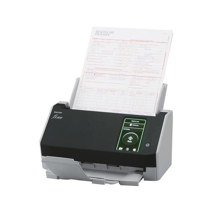 Ricoh 4939761313615 fi-8040 Scanner ADF Duplex 40 ppm 80 ipm Touch Screen 600 x 600 DPI colore Nero Grigio