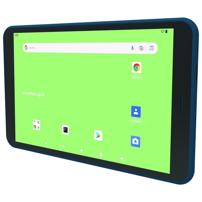 Mediacom M-SP8GY SmartPad Iyo 8 Tablet Android 14 8'' 3 GB RAM 32 GB Wi-Fi 6 Rockchip RK3562 colore Nero Blu
