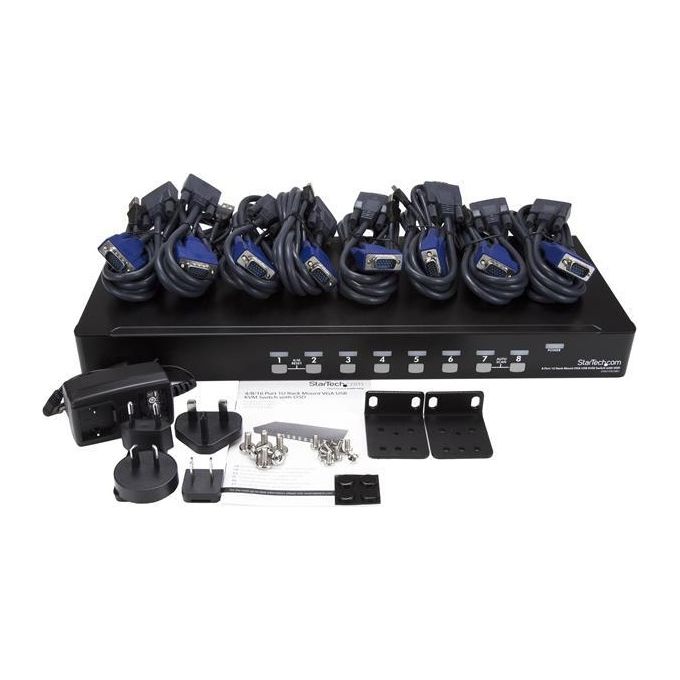 StarTech.com KIT_ Switch Kvm Usb Montabile A Rack 1u A 8 Porte