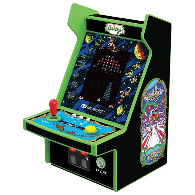 My Arcade DGUNL-4195 Micro Player Pro Console da gioco portatile 2.75'' con giochi Galaga e Galaxian colore Multicolore
