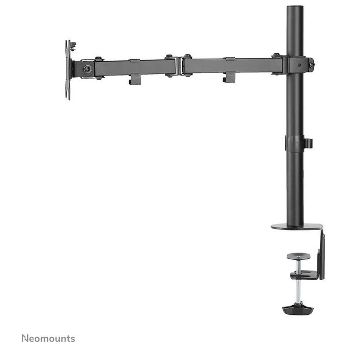 Neomounts FPMA-D550BLACK Braccio per Monitor Regolabile Altezza 0-440 mm Rotazione 360° Inclinazione 0-90° VESA 75x75 100x100 mm Gestione Cavi colore Nero