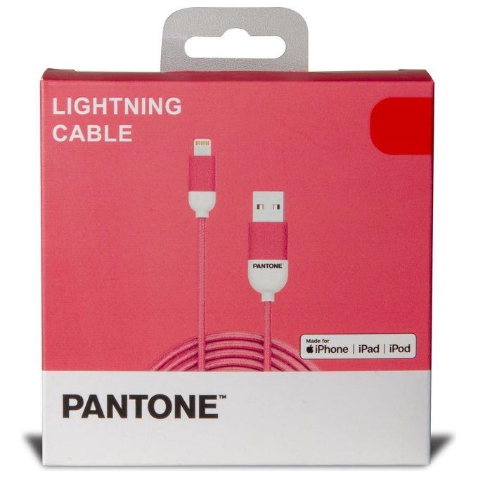 Pantone Cavo Lightning per iPhone Rosa 1.5mt