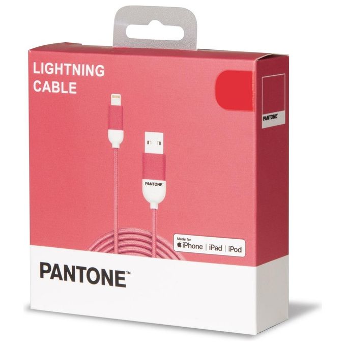 Pantone Cavo Lightning per iPhone Rosa 1.5mt