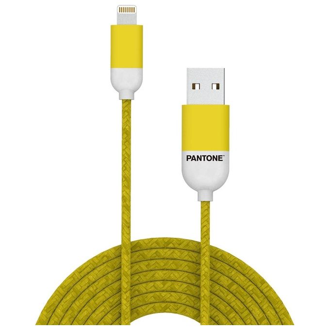 Pantone Cavo Lightning per iPhone 1.5mt Giallo