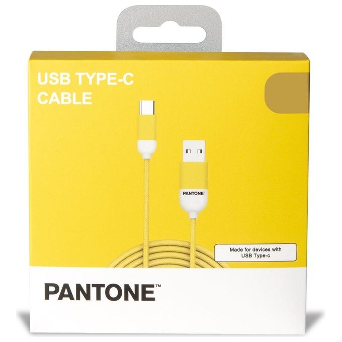 Pantone Cavo Usb Type-C Giallo 1.5mt