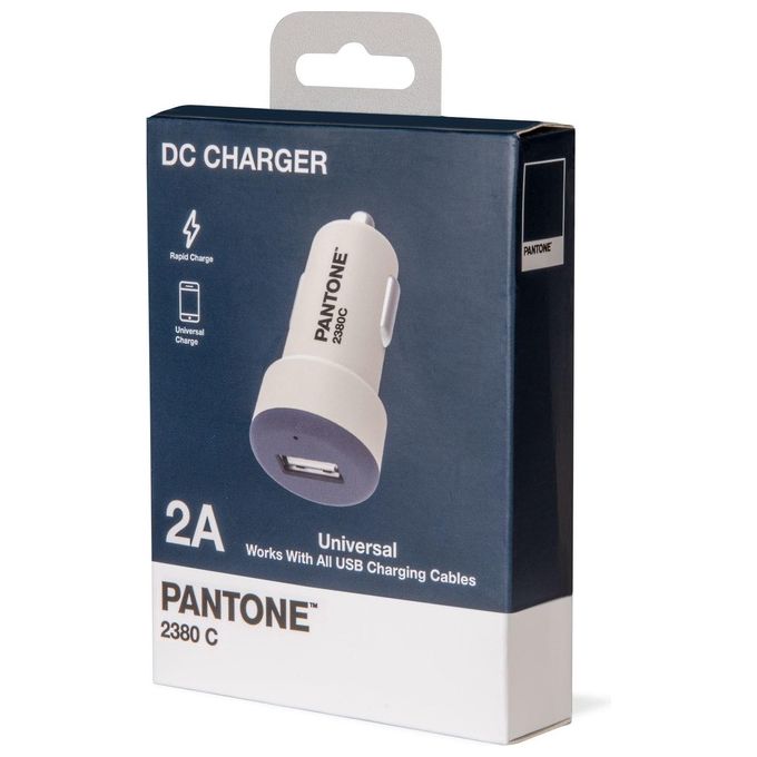 Pantone Caricabatterie da Auto 2A Carica Rapida Blu Navy