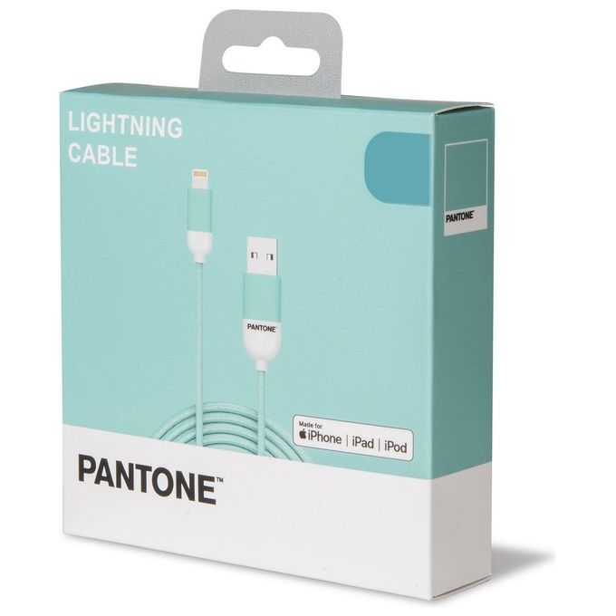 Pantone Cavo Lightning per iPhone Ciano 1.5mt