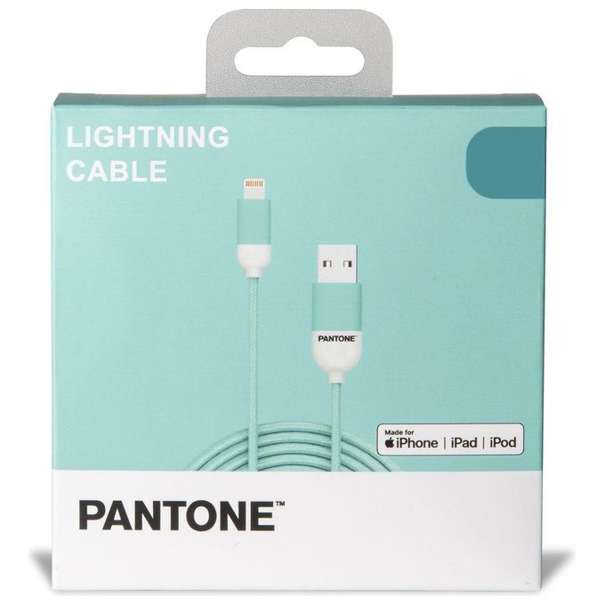 Pantone Cavo Lightning per iPhone Ciano 1.5mt