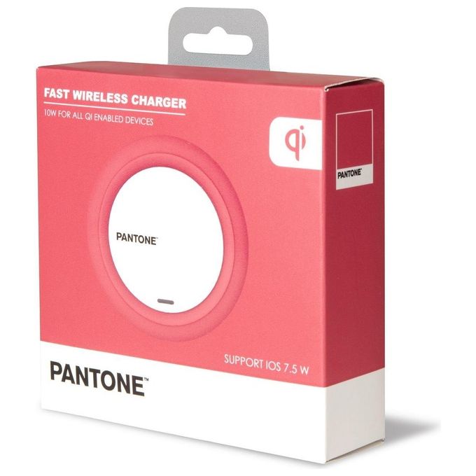 Pantone Caricatore Wireless QI Rosa