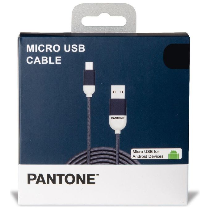 Pantone Cavo Micro Usb Navy 1.5mt