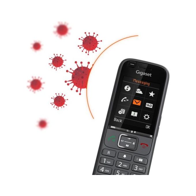 Gigaset S700H PRO Cornetta DECT Aggiuntiva Vivavoce Bluetooth 4.2 Display 2.4'' 500 Contatti colore Antracite