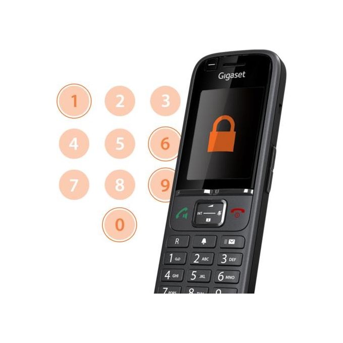 Gigaset S700H PRO Cornetta DECT Aggiuntiva Vivavoce Bluetooth 4.2 Display 2.4'' 500 Contatti colore Antracite