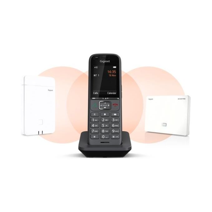 Gigaset S700H PRO Cornetta DECT Aggiuntiva Vivavoce Bluetooth 4.2 Display 2.4'' 500 Contatti colore Antracite