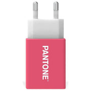 Pantone Caricabatterie da Rete con Porta Usb 2A Carica Rapida Rosa