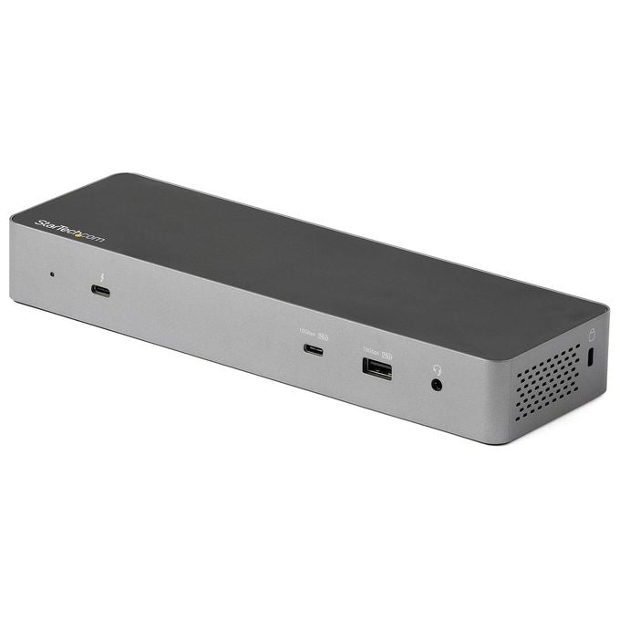 StarTech.com TB3CDK2DHUE Dock Thunderbolt 3 compatibile con USB-C doppio monitor 4K 60Hz 96W PD 5 porte USB DisplayPort HDMI colore Nero Grigio
