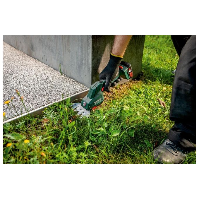 Metabo POWERMAXX SGS 12 Q Forbice Rifilaerba e Siepi a Batteria 12V Li-Ion lama siepi 20cm senza batteria colore Nero Verde Rosso