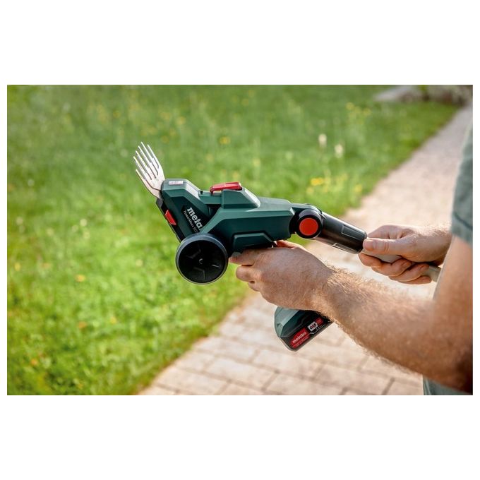Metabo POWERMAXX SGS 12 Q Forbice Rifilaerba e Siepi a Batteria 12V Li-Ion lama siepi 20cm senza batteria colore Nero Verde Rosso