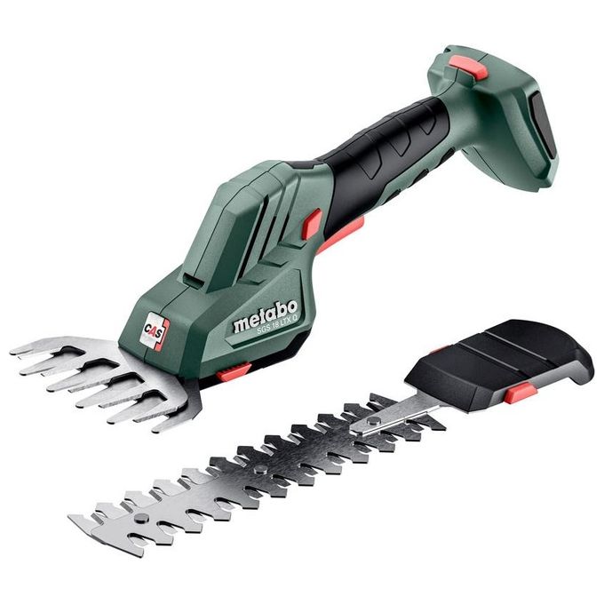 Metabo 601609850 SGS 18 LTX Q Tagliasiepi e Tosaerba a Batteria 2 in 1 18 V 20 cm 8 mm 11 5 cm 2300 -min 71 dB 0 8 Kg colore Nero