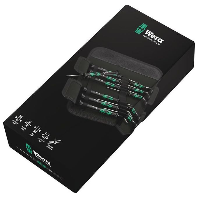 Wera Kraftform Micro-Set di Cacciaviti 12 Pezzi