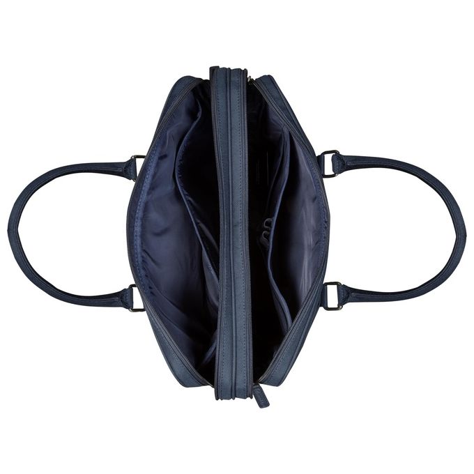 Dbramante1928 BG16PLBU3323 Ginza Borsa Porta Notebook 16'' Ecopelle Poliestere Riciclato 2 Scomparti Tracolla Rimovibile colore Blu