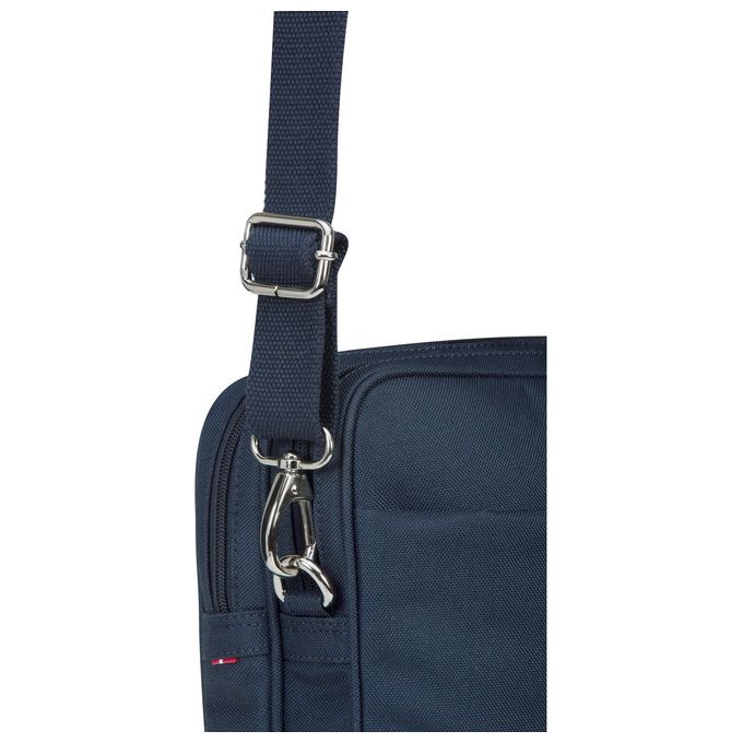 Dbramante1928 BG16PLBU3323 Ginza Borsa Porta Notebook 16'' Ecopelle Poliestere Riciclato 2 Scomparti Tracolla Rimovibile colore Blu