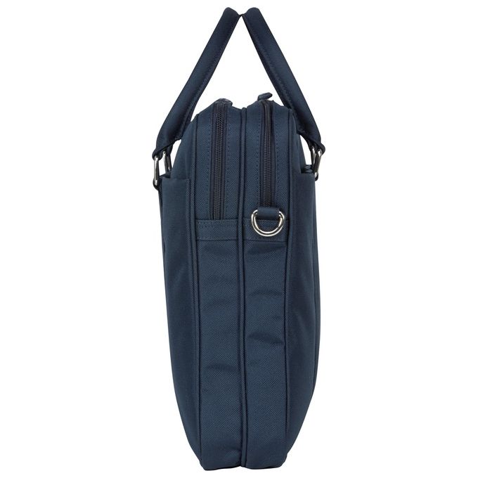 Dbramante1928 BG16PLBU3323 Ginza Borsa Porta Notebook 16'' Ecopelle Poliestere Riciclato 2 Scomparti Tracolla Rimovibile colore Blu