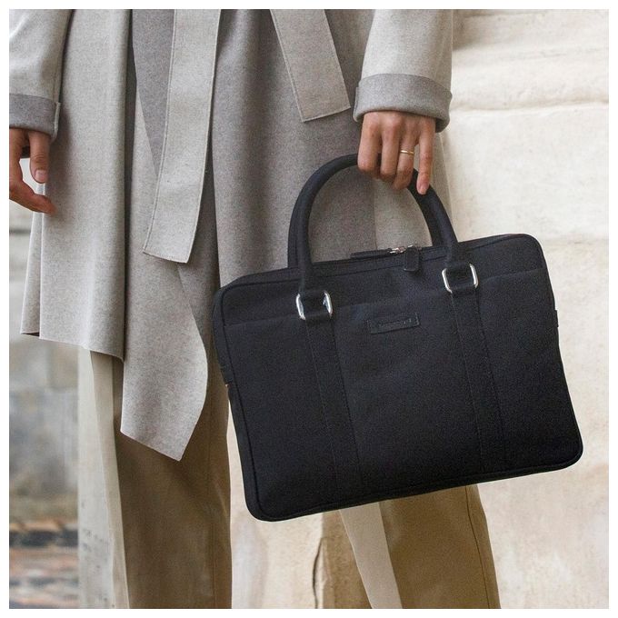 Dbramante1928 XPBG14PLBL3317 Stelvio Borsa per Notebook fino a 14'' con Scomparto Imbottito e Tasche Esterno colore Nero