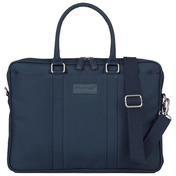 Dbramante1928 BG15PLBU3322 Fifth Avenue Valigetta Ventiquattrore per Laptop 15'' in Nylon Riciclato Blu con Scomparto Imbottito e Tracolla Regolabile colore Blu