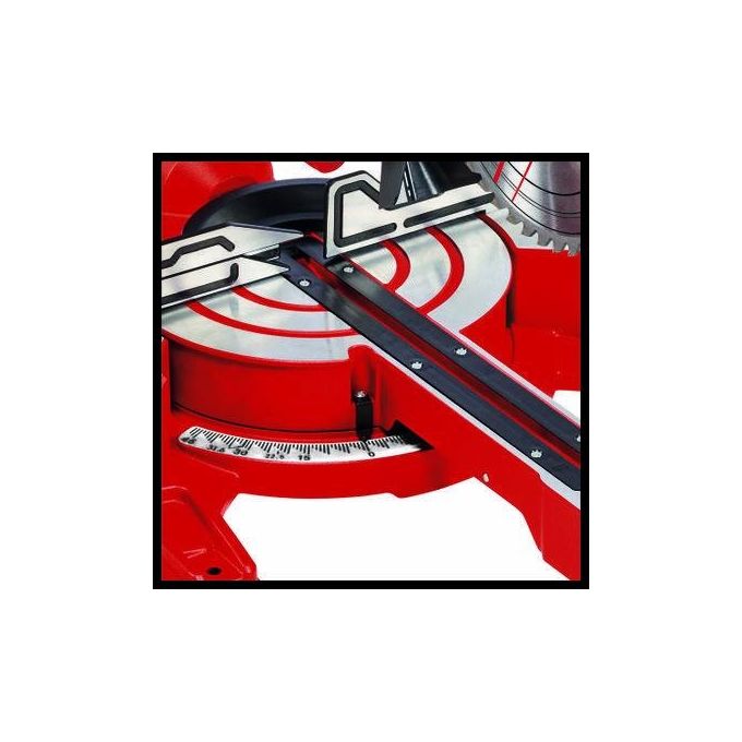 Einhell 4300385 TC-SM 254 Troncatrice Radiale 1900W lama 254mm laser base girevole testa inclinabile colore Rosso