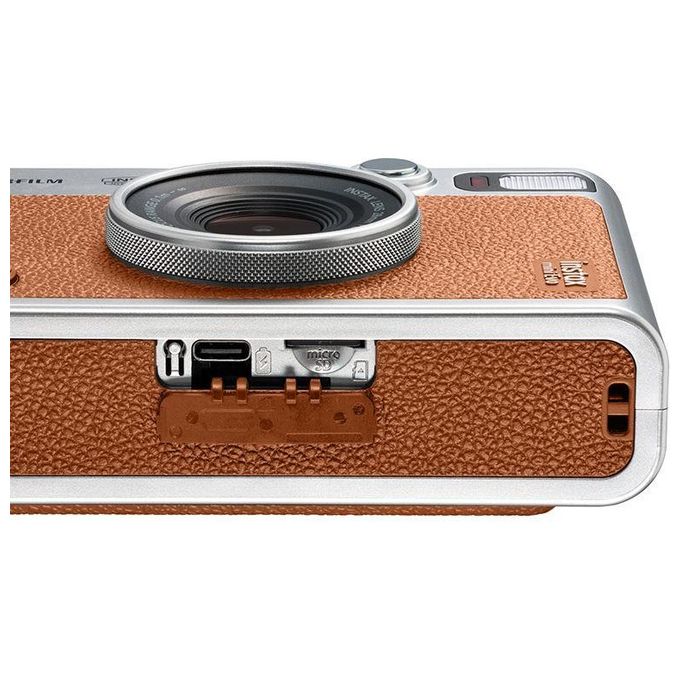 Fujifilm EVO Instax Mini Evo Fotocamera Istantanea Ibrida 100 Combinazioni Bluetooth Selfie colore Marrone