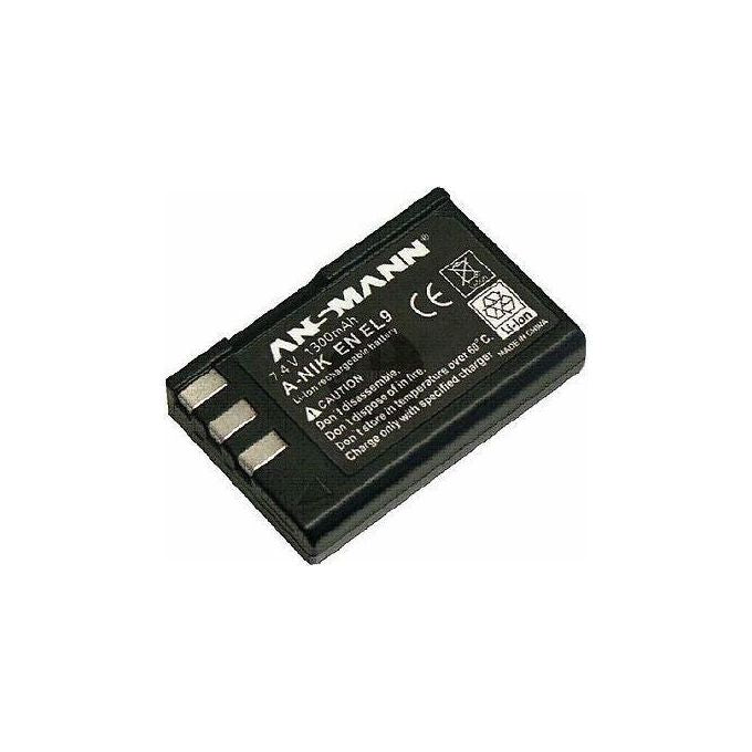 Ansmann 504413305 A-Nik ENEL9 Batteria Ricaricabile Ioni di Litio 1300 mAh 7,4 V colore Nero