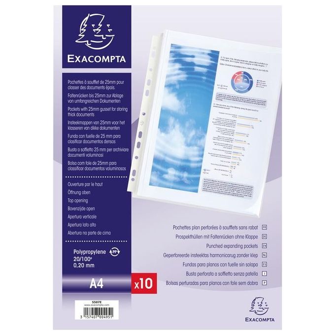 Exacompta Cf10 buste Portaprogetti A Soffiet