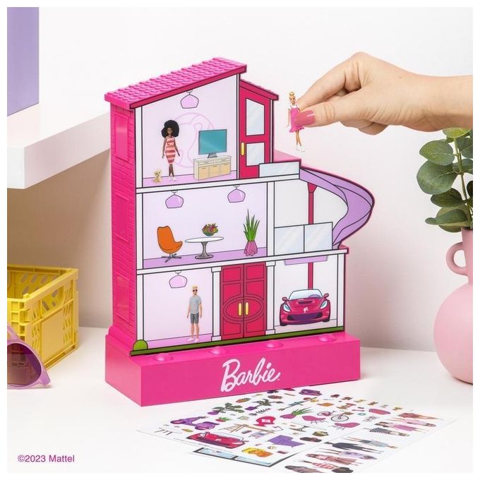 Paladone Lampada Barbie Casa dei Sogni con Adesivi