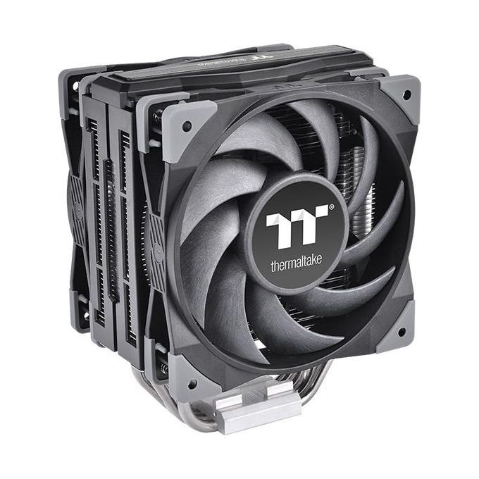 Thermaltake CL-P075-AL12BL-A Toughair 510 Refrigeratore per Processore 2 Ventole 12 cm 4 Condotti in Rame colore Nero