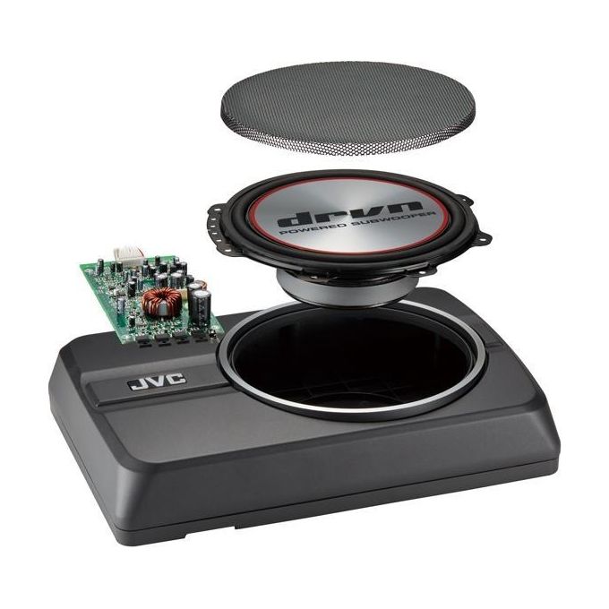 JVC CWDRA8 Subwoofer precaricato 150 W 8'' 35 - 150 Hz con telecomando colore Nero