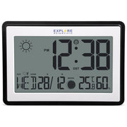 Explore RDC-8002 Orologio da Parete Radiocontrollato Temperatura Interna-Esterna 235x165x22mm