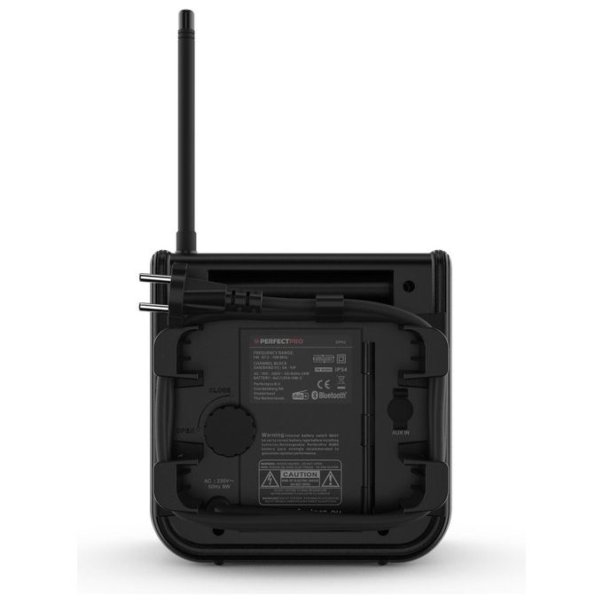 PerfectPro DABPRO Radio da Cantiere Portatile DAB+ FM Bluetooth 4 W IP54 colore Nero