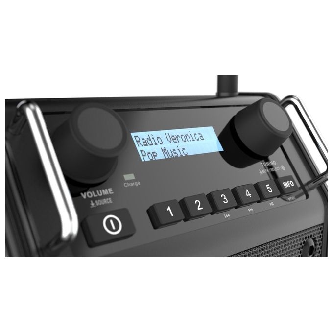 PerfectPro DABPRO Radio da Cantiere Portatile DAB+ FM Bluetooth 4 W IP54 colore Nero